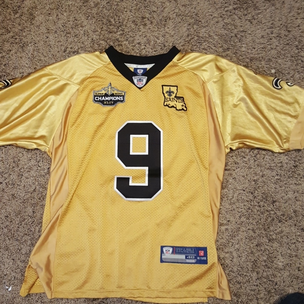 Gold Drew Brees NO Saints jersey
